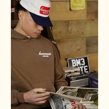 Racing Service Cap - Cream/Navy