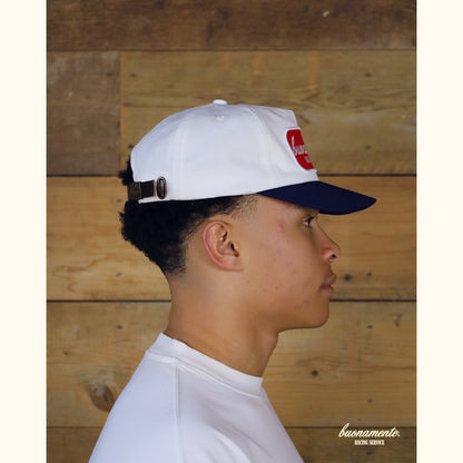 Racing Service Cap - Cream/Navy