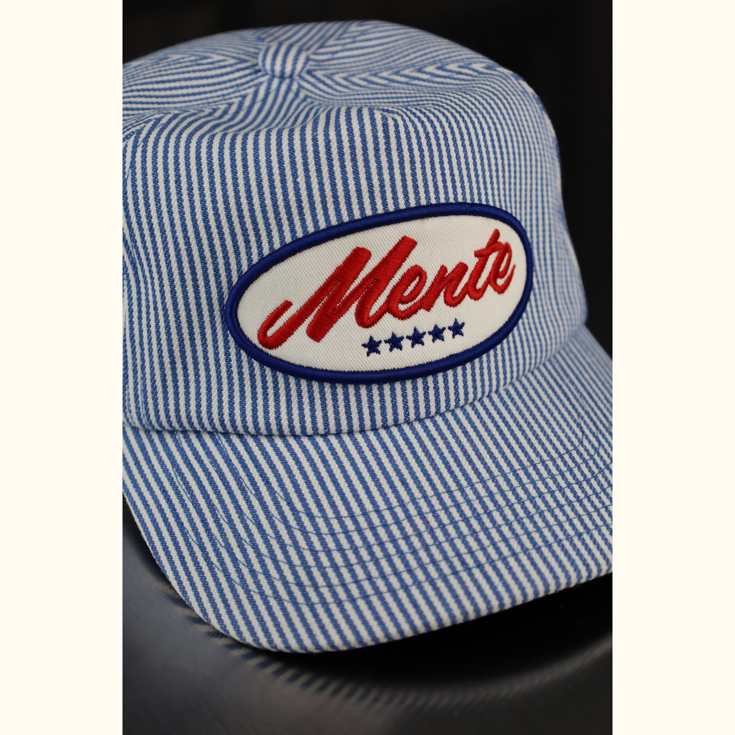 Mente Cap - Pinstripe Blue