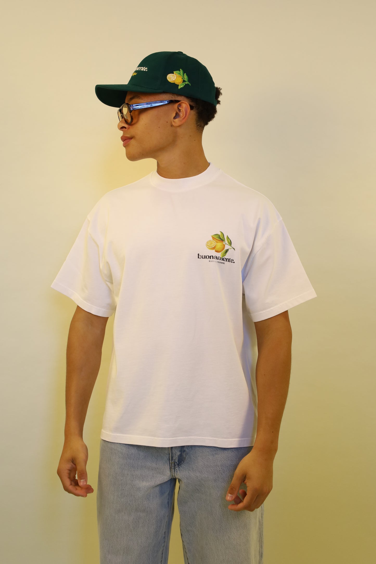 Sun-Washed Lemon Tee - White