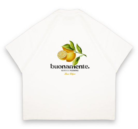 Sun-Washed Lemon Tee - White