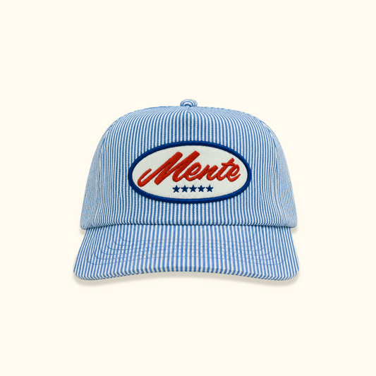 Mente Cap - Pinstripe Blue