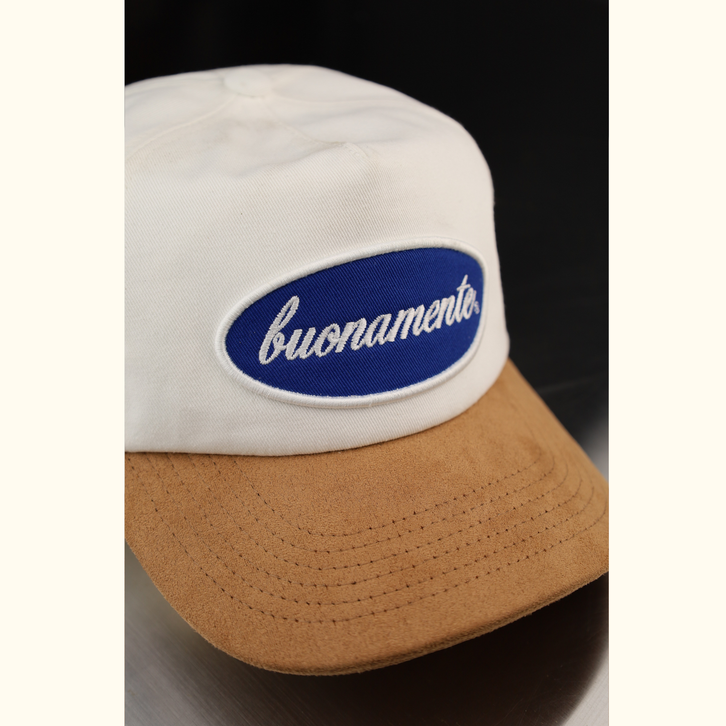 Buona Mente Cap - Cream / Suede