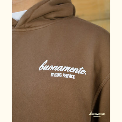 Racing Service Hoodie - Washed Brown