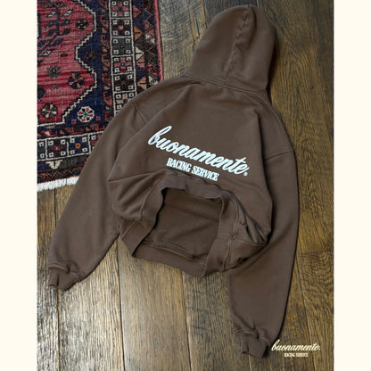 Racing Service Hoodie - Washed Brown
