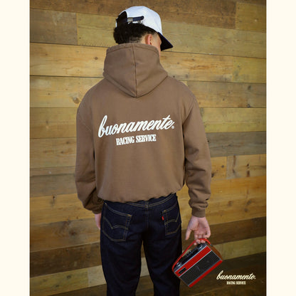 Racing Service Hoodie - Washed Brown