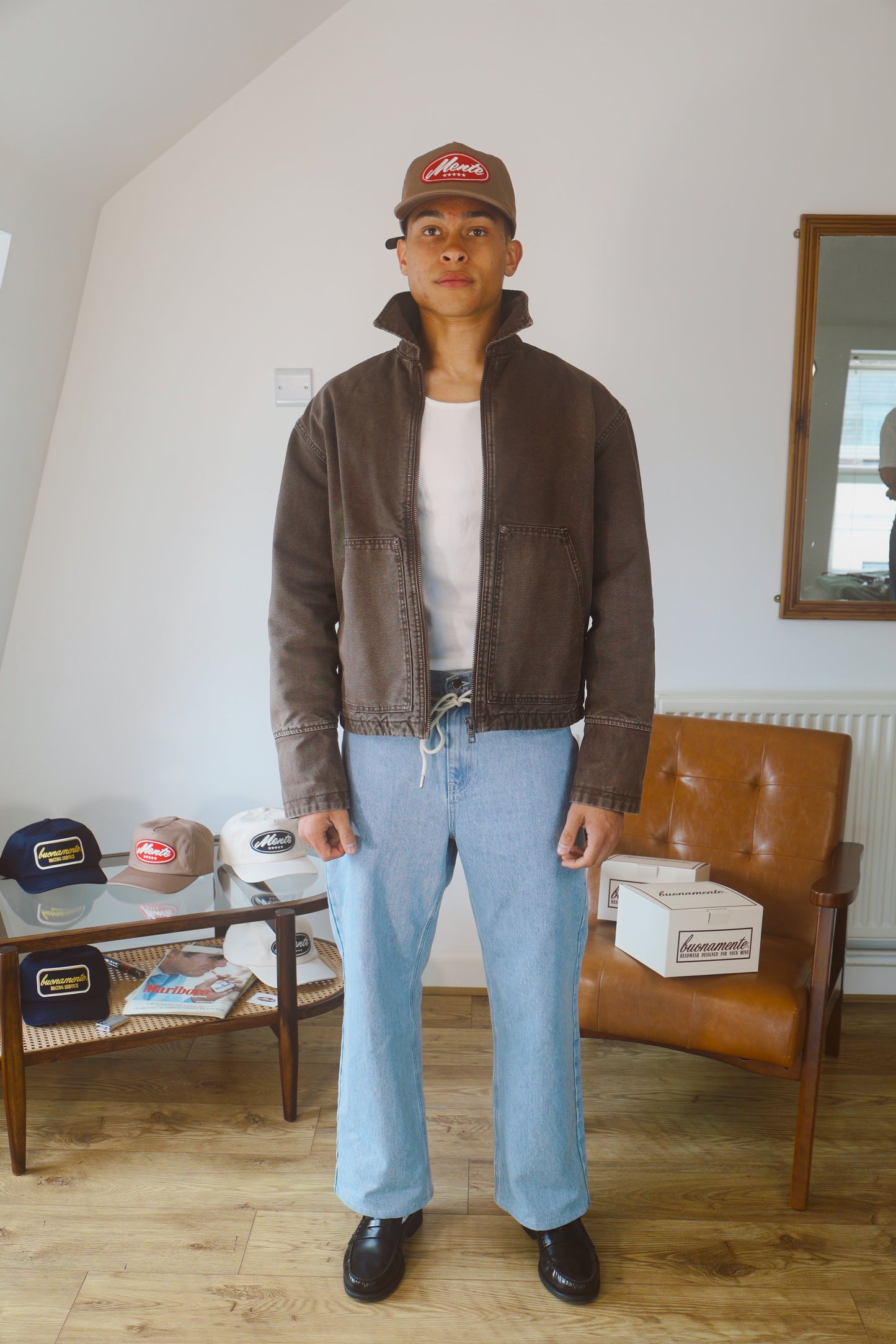 Worker Cap - Mauve Brown