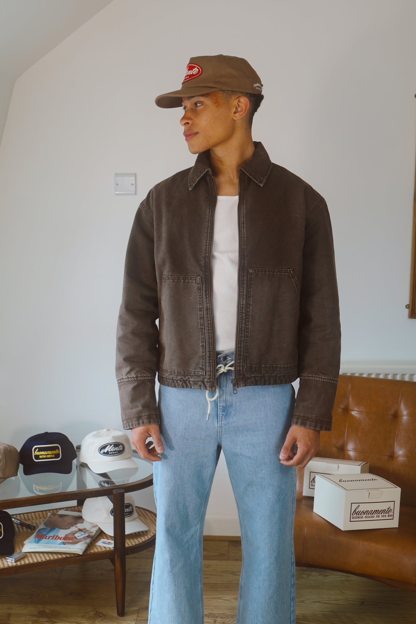 Worker Cap - Mauve Brown
